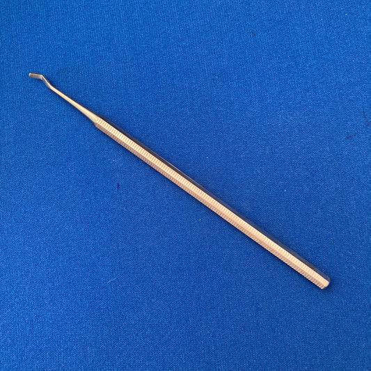 Swan neck nail probe, flat head, 14cm