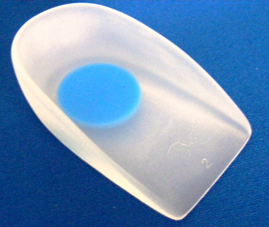 Dual density silicone heel cups